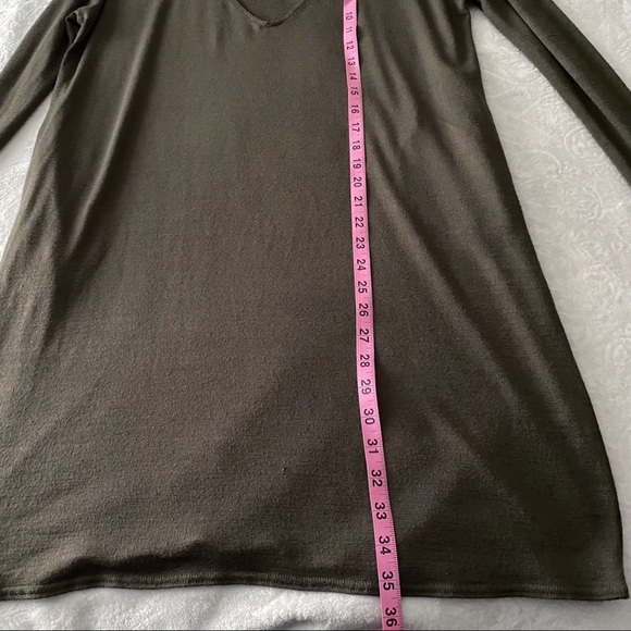 Aritzia Wilfred’s tunic Long Sleeve Knit Dress W/Pockets shirtdress shirt dress - Picture 2 of 9